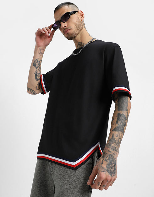 White Printed Polo T-Shirt